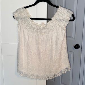 Off or On Shoulder Lace Top